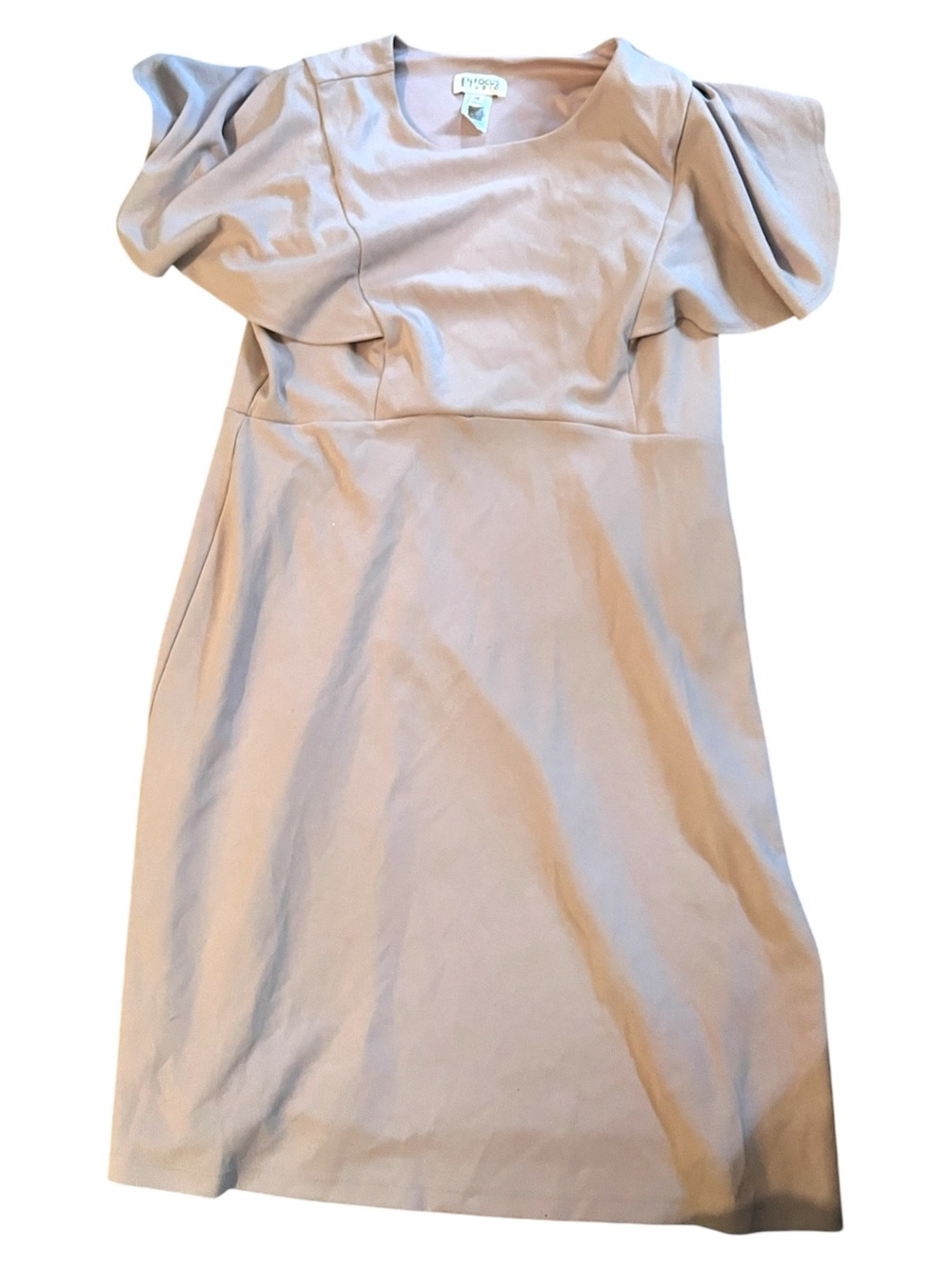 Enfocus Studio Blush Midi Dress with Statement Sleeves
